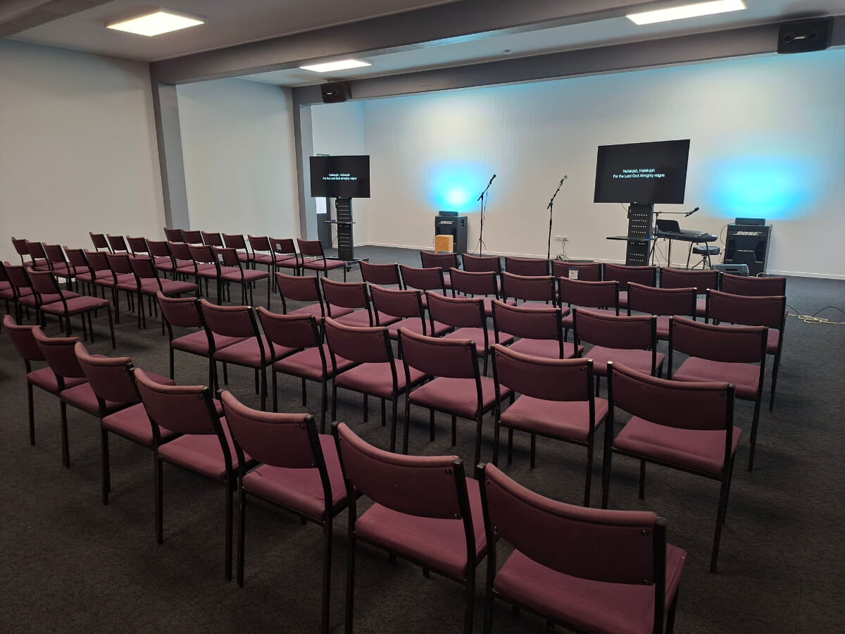 Downstairs stage